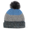 Neuer Stil heißer Verkauf Winter gestrickter Hut Pompom